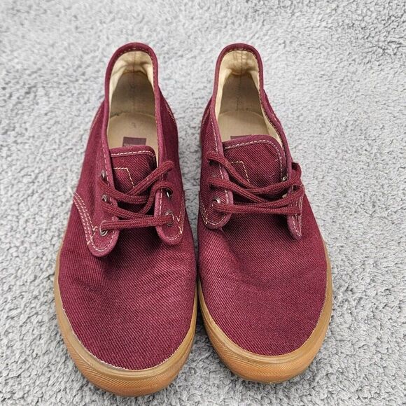 Gravis Women's Booties Sz 8 Maroon Canvas Lace Up Casual Shoes Preppy - Picture 10 of 10